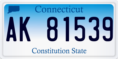 CT license plate AK81539