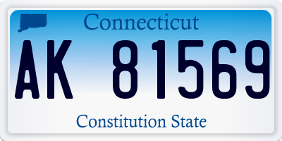 CT license plate AK81569