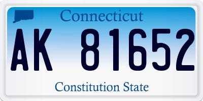 CT license plate AK81652