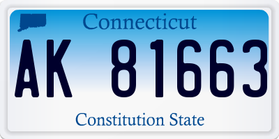 CT license plate AK81663