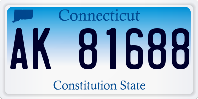 CT license plate AK81688