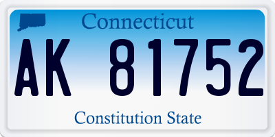 CT license plate AK81752