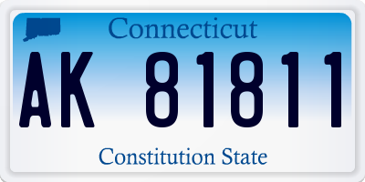 CT license plate AK81811