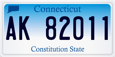 CT license plate AK82011