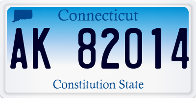 CT license plate AK82014