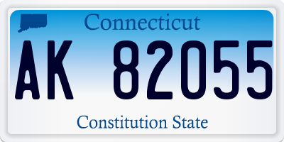 CT license plate AK82055