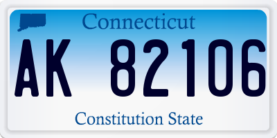 CT license plate AK82106