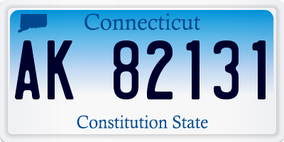 CT license plate AK82131