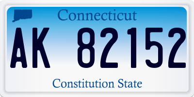 CT license plate AK82152