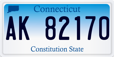 CT license plate AK82170