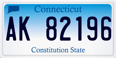 CT license plate AK82196