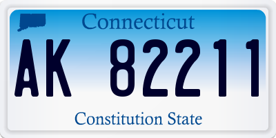 CT license plate AK82211