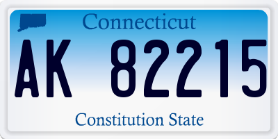 CT license plate AK82215
