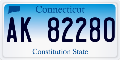CT license plate AK82280