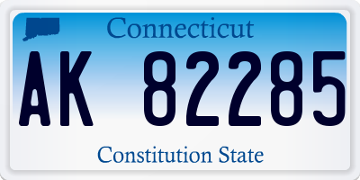 CT license plate AK82285