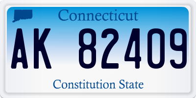 CT license plate AK82409