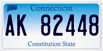 CT license plate AK82448