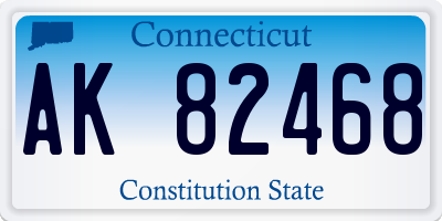 CT license plate AK82468