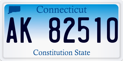 CT license plate AK82510
