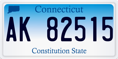 CT license plate AK82515