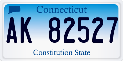 CT license plate AK82527