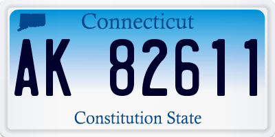 CT license plate AK82611