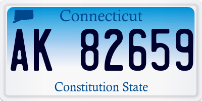 CT license plate AK82659