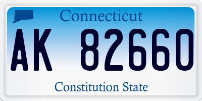 CT license plate AK82660