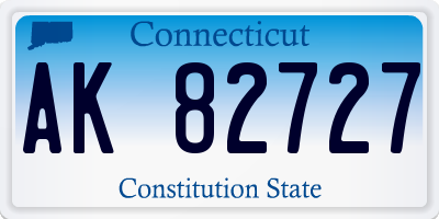 CT license plate AK82727