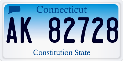 CT license plate AK82728
