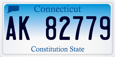 CT license plate AK82779