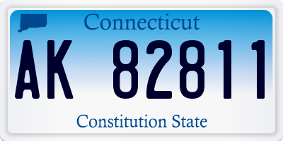CT license plate AK82811