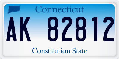 CT license plate AK82812