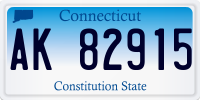 CT license plate AK82915