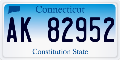 CT license plate AK82952