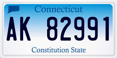 CT license plate AK82991