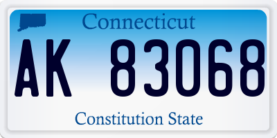 CT license plate AK83068