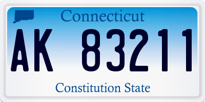 CT license plate AK83211