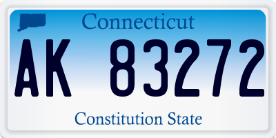 CT license plate AK83272