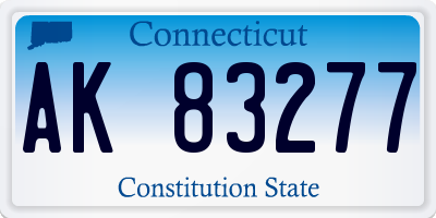 CT license plate AK83277