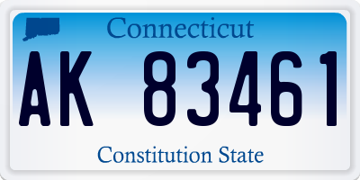 CT license plate AK83461