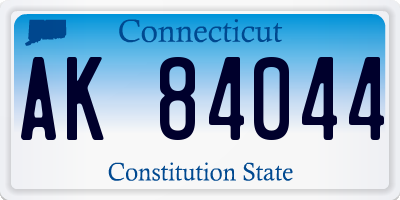 CT license plate AK84044
