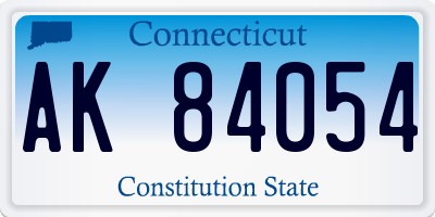 CT license plate AK84054