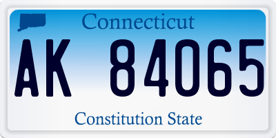 CT license plate AK84065