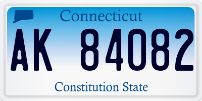CT license plate AK84082