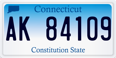 CT license plate AK84109