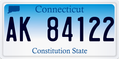 CT license plate AK84122