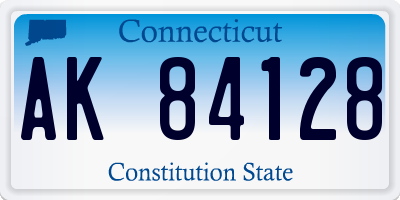CT license plate AK84128