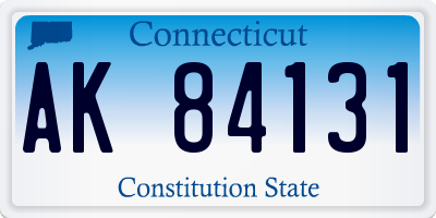 CT license plate AK84131