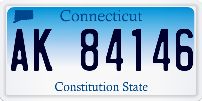 CT license plate AK84146